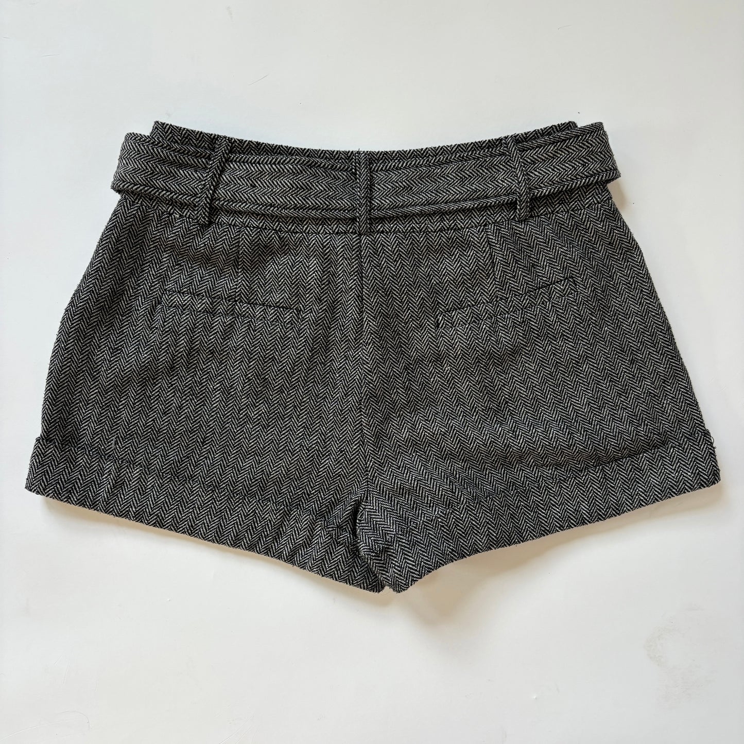 2000s Belted Tweed Shorts (S)