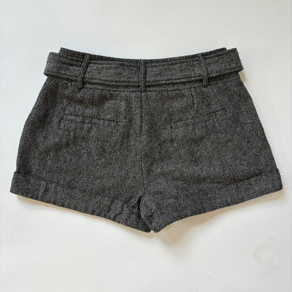 2000s Belted Tweed Shorts (S)