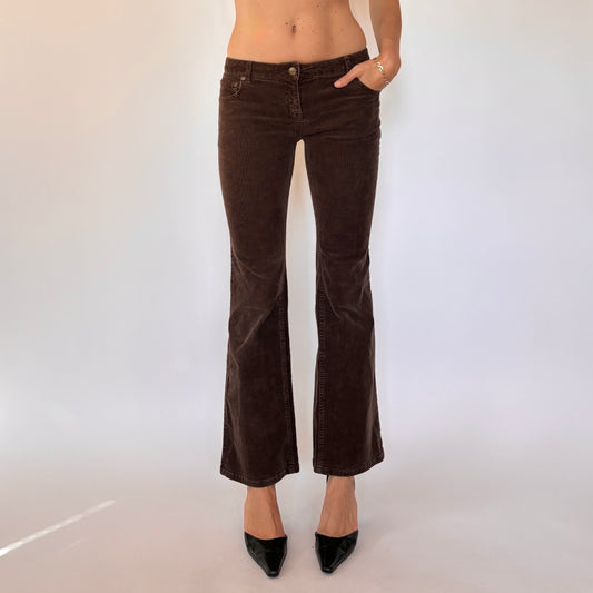 Y2K Low Rise Corduroy Flares (XXS/XS)
