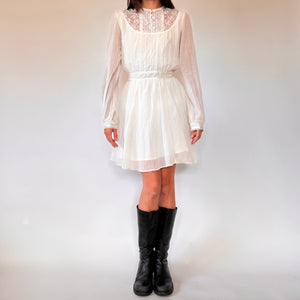 Gunne Sax Babydoll Mini Dress (S)