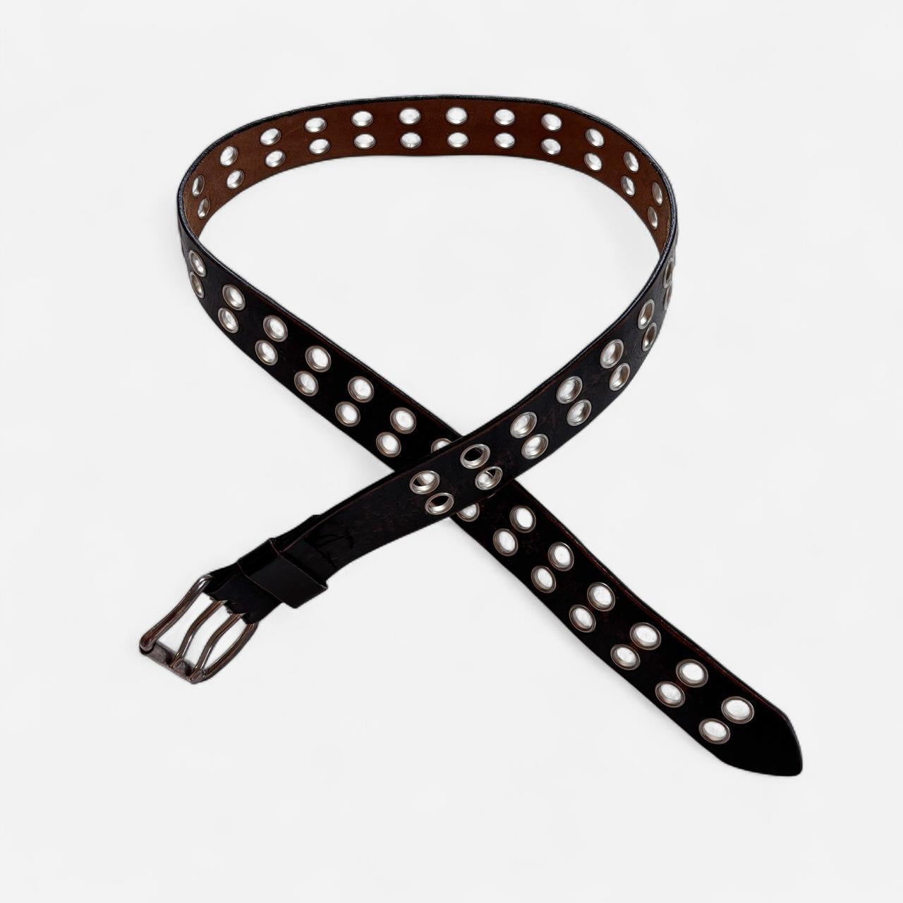 Leather Grommet Belt