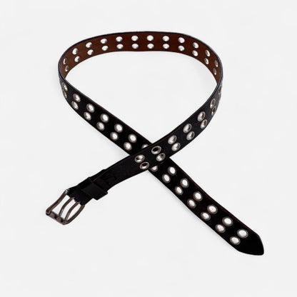 Leather Grommet Belt