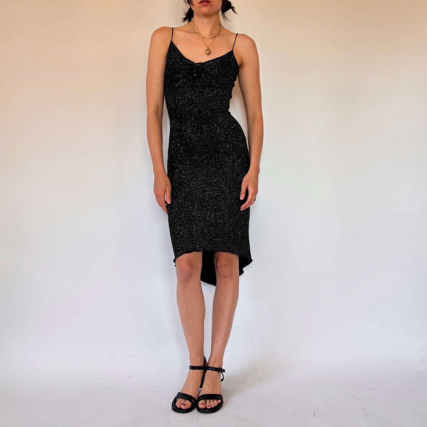 Y2K Glitter Midi Dress (XS/S)