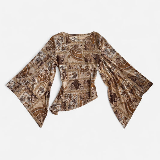 Y2K Boho Whimsy Top (S/M)