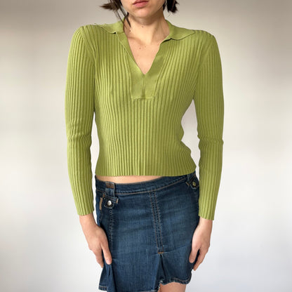 Pistachio Ribbed Knit (S)
