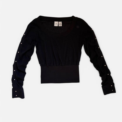 2000s Armani Snap Sleeve Top (M)