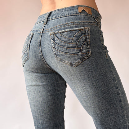 Y2K Low Rise Flare Jeans (XS/S)