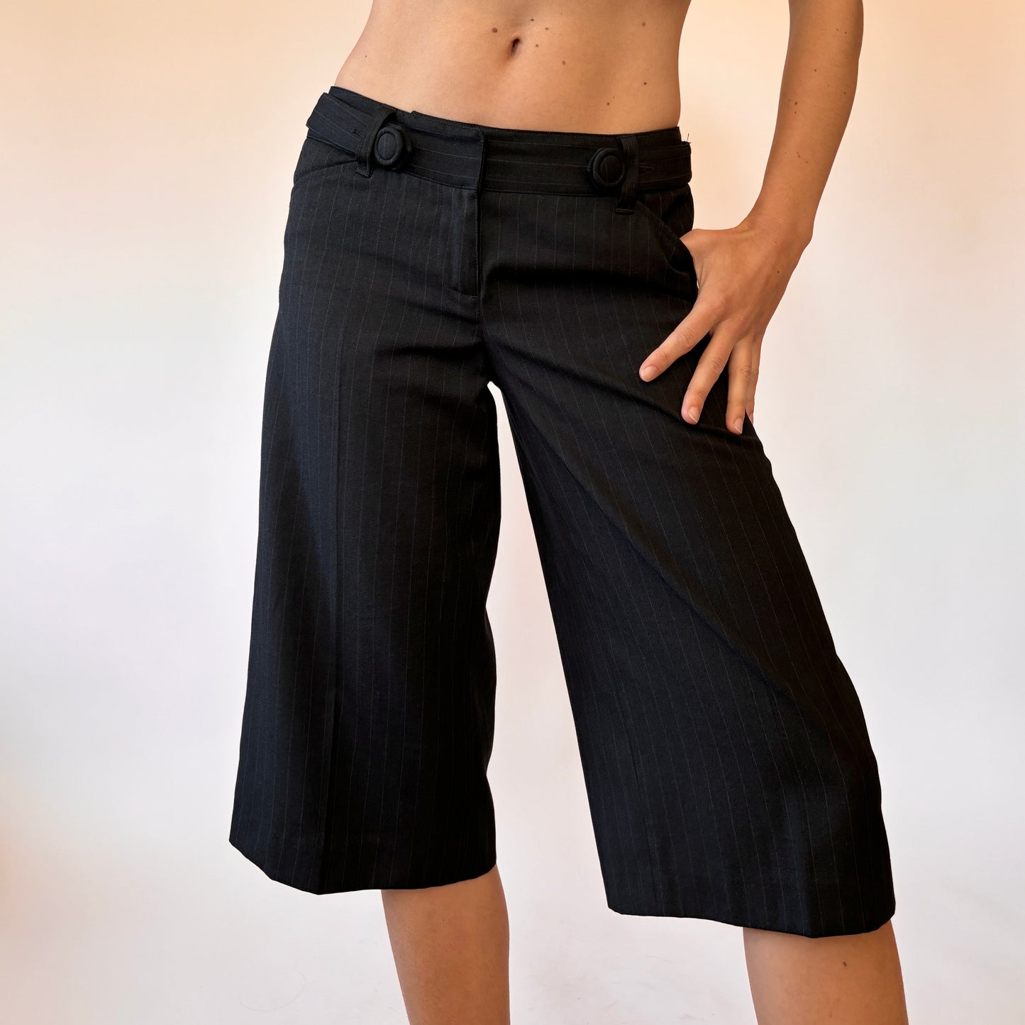 2000s Pinstripe Shorts (XXS)