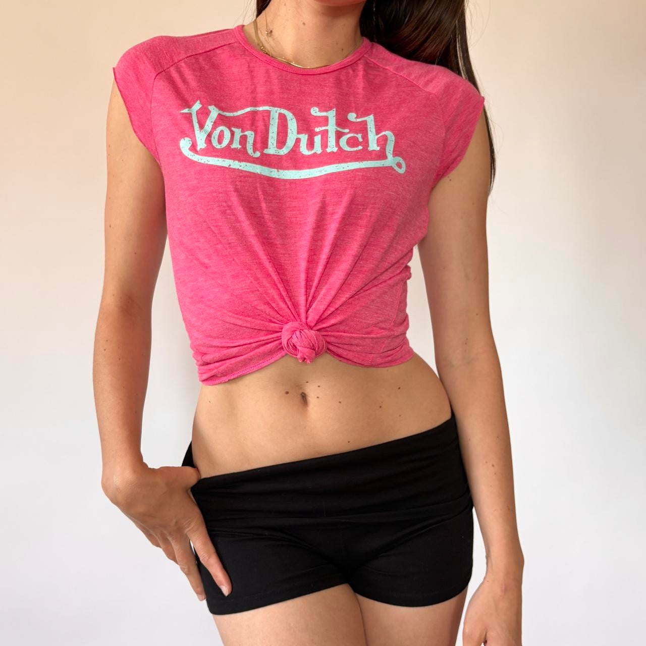 Von Dutch Y2K Baby Tee (M)