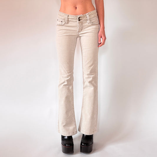 Y2K Low Rise Corduroy Flares (XS)