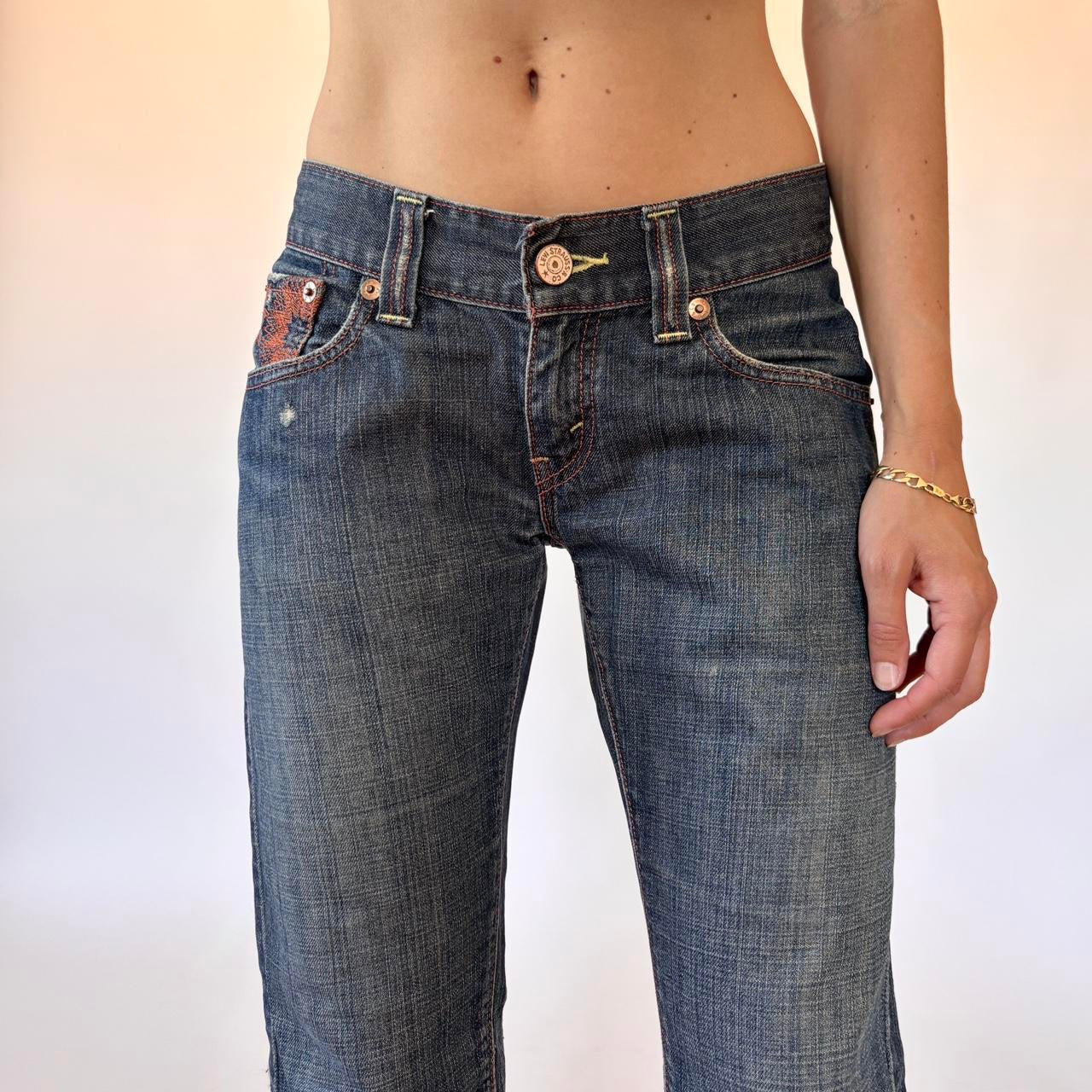 Levi’s Low Rise Embroidered Jeans (S/M)