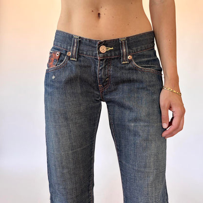 Levi’s Low Rise Embroidered Jeans (S/M)