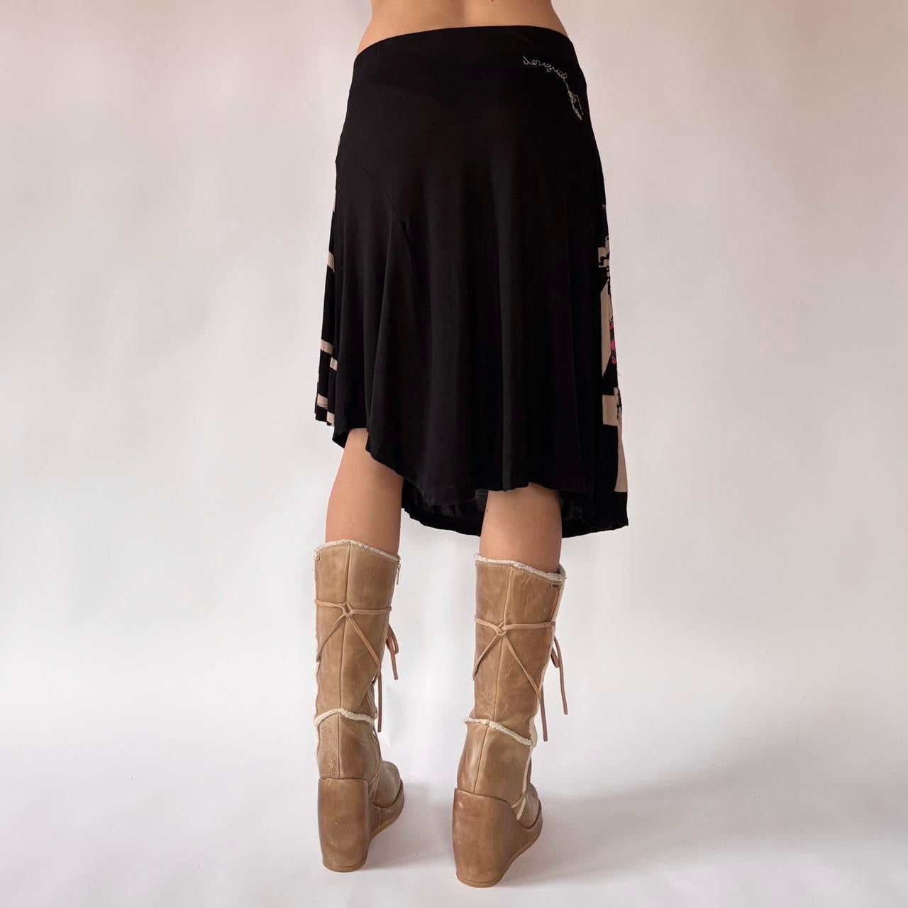 Desigual Graphic Midi Skirt (S/M)