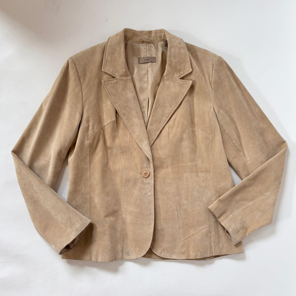 2000s Sand Suede Blazer (M/L)