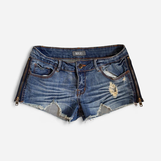 Y2K Low Rise Denim Shorts (S)