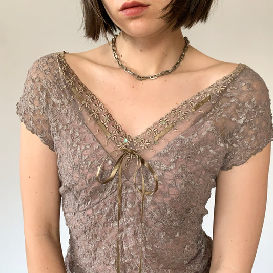 Boho Fairy Lace Top (L/XL)