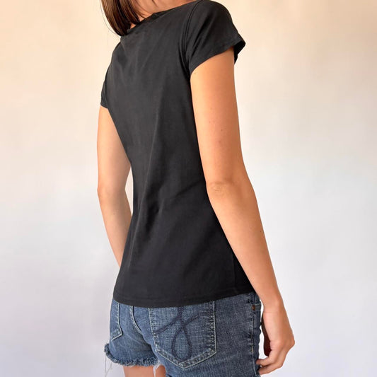 Y2K Queen Baby Tee (S/M)