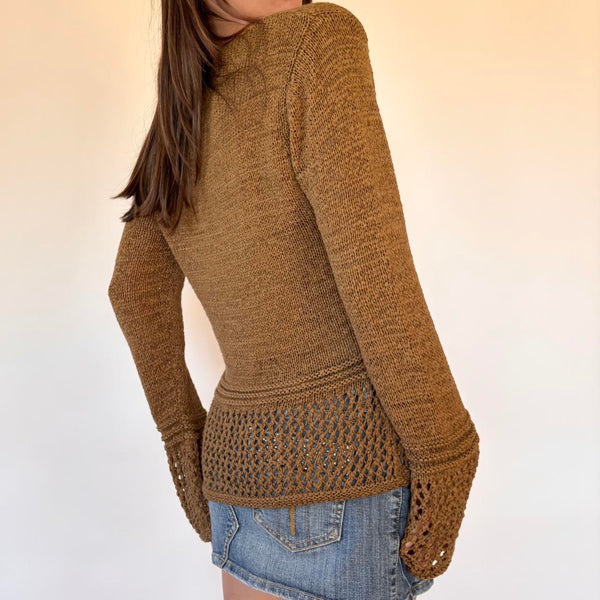 BCBG Crochet Sweater (M)