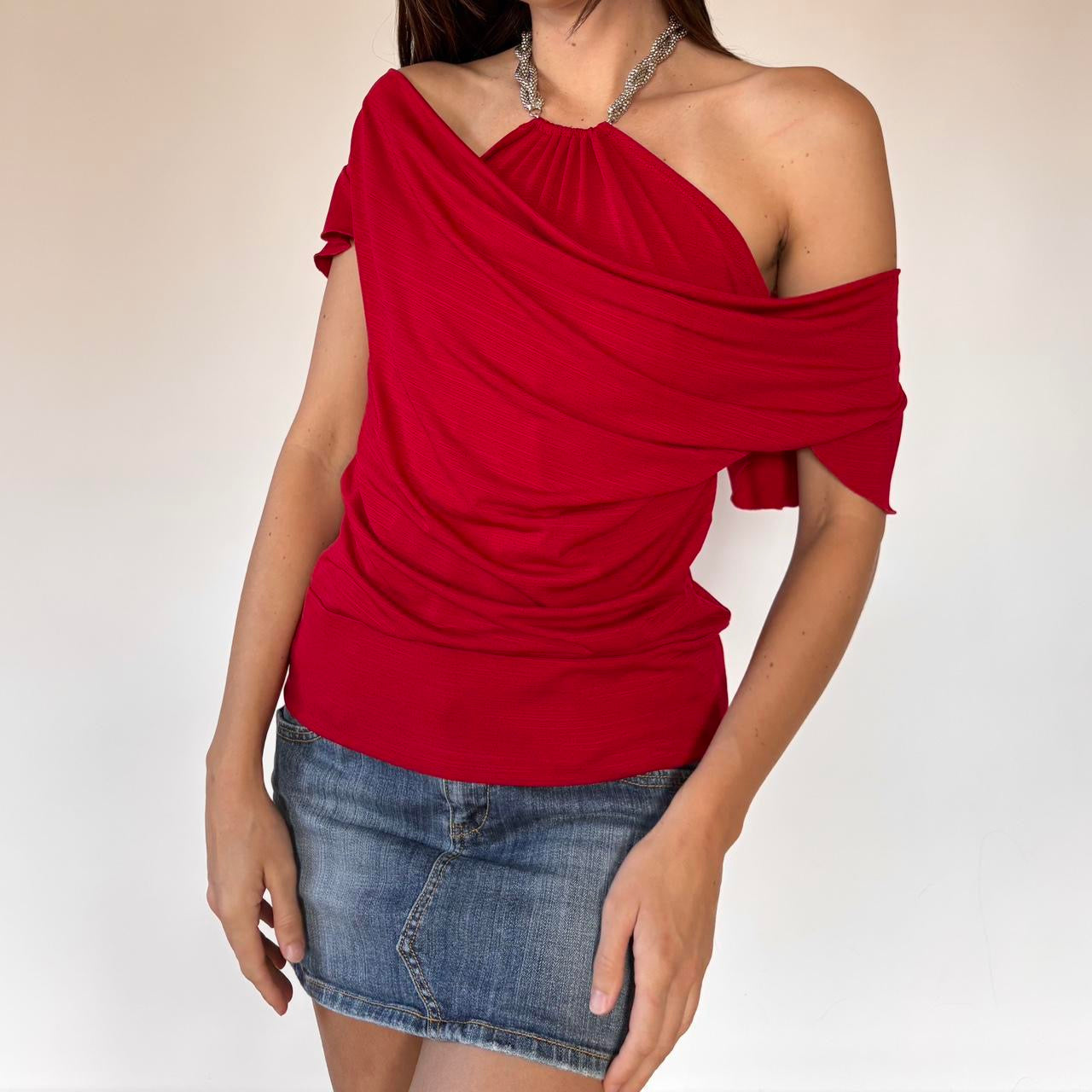 Y2K Slinky Red Top (L)