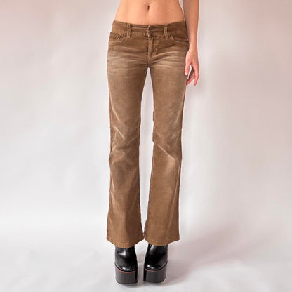 Y2K Abercrombie & Fitch Low Rise Corduroys (XS/S)