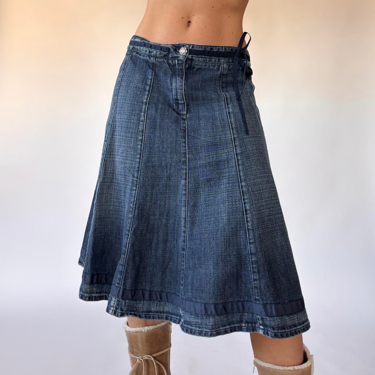 Benetton Made in Italy Denim Skirt (M)