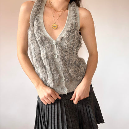 Armani Rabbit Fur Sweater Vest (XS)