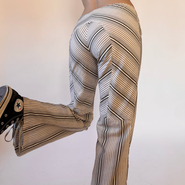 Y2K Stripy Ribbon Flares (XS)