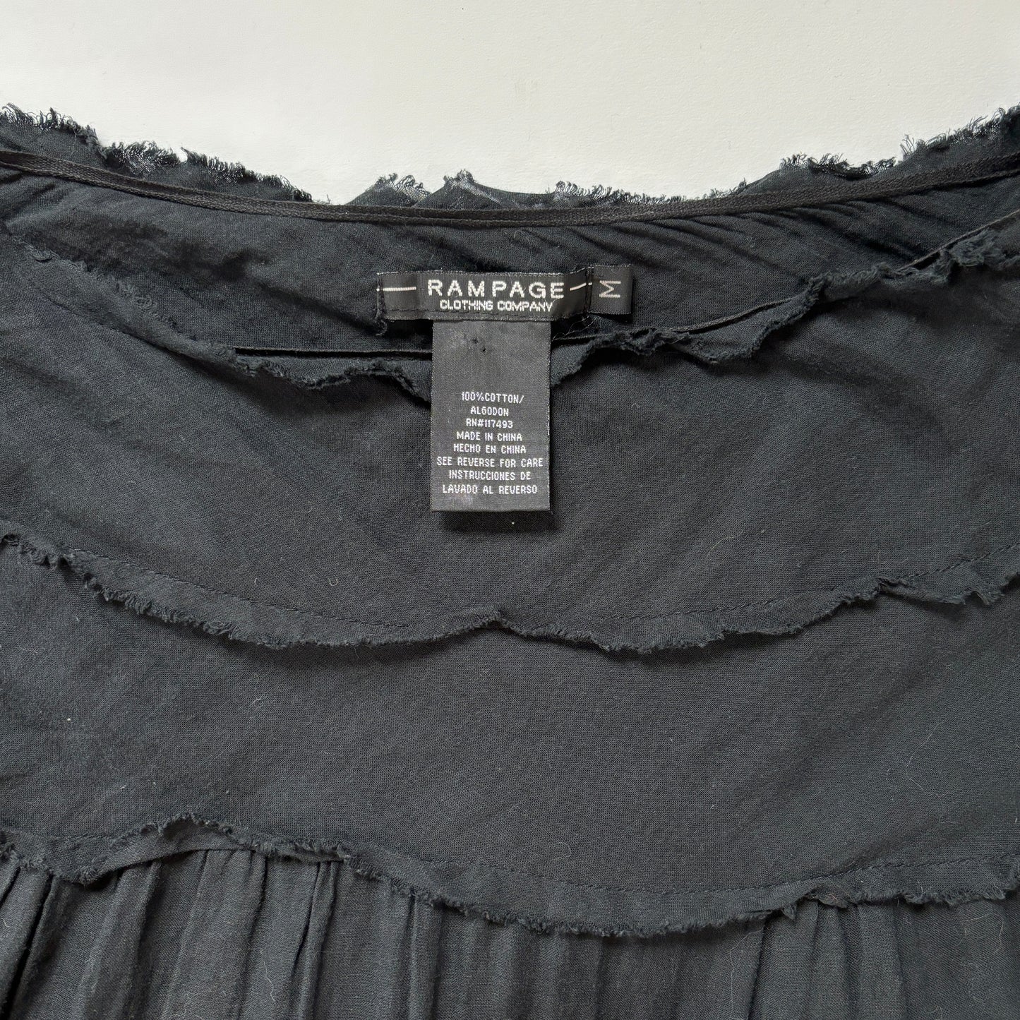 90s Noir Tiered Skirt (M)