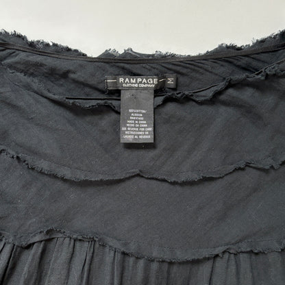 90s Noir Tiered Skirt (M)