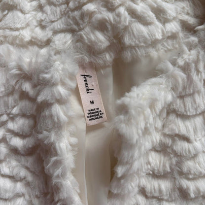 White Faux Fur Jacket (M)