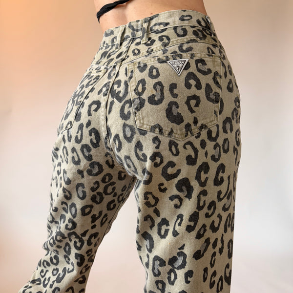 Guess 90s Leopard Jeans (S)