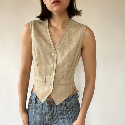 70s Glitter Vest (S)