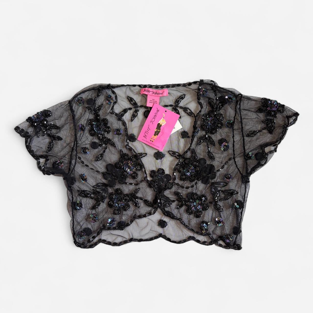 Deadstock Y2K Betsey Johnson Beaded Top (XS/S)