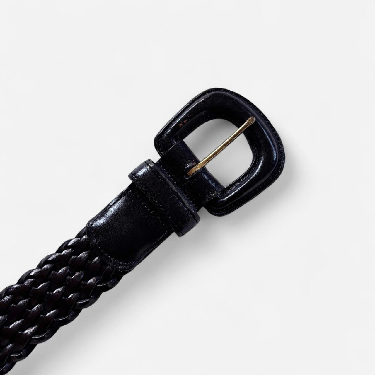 Coach Braided Leather Belt