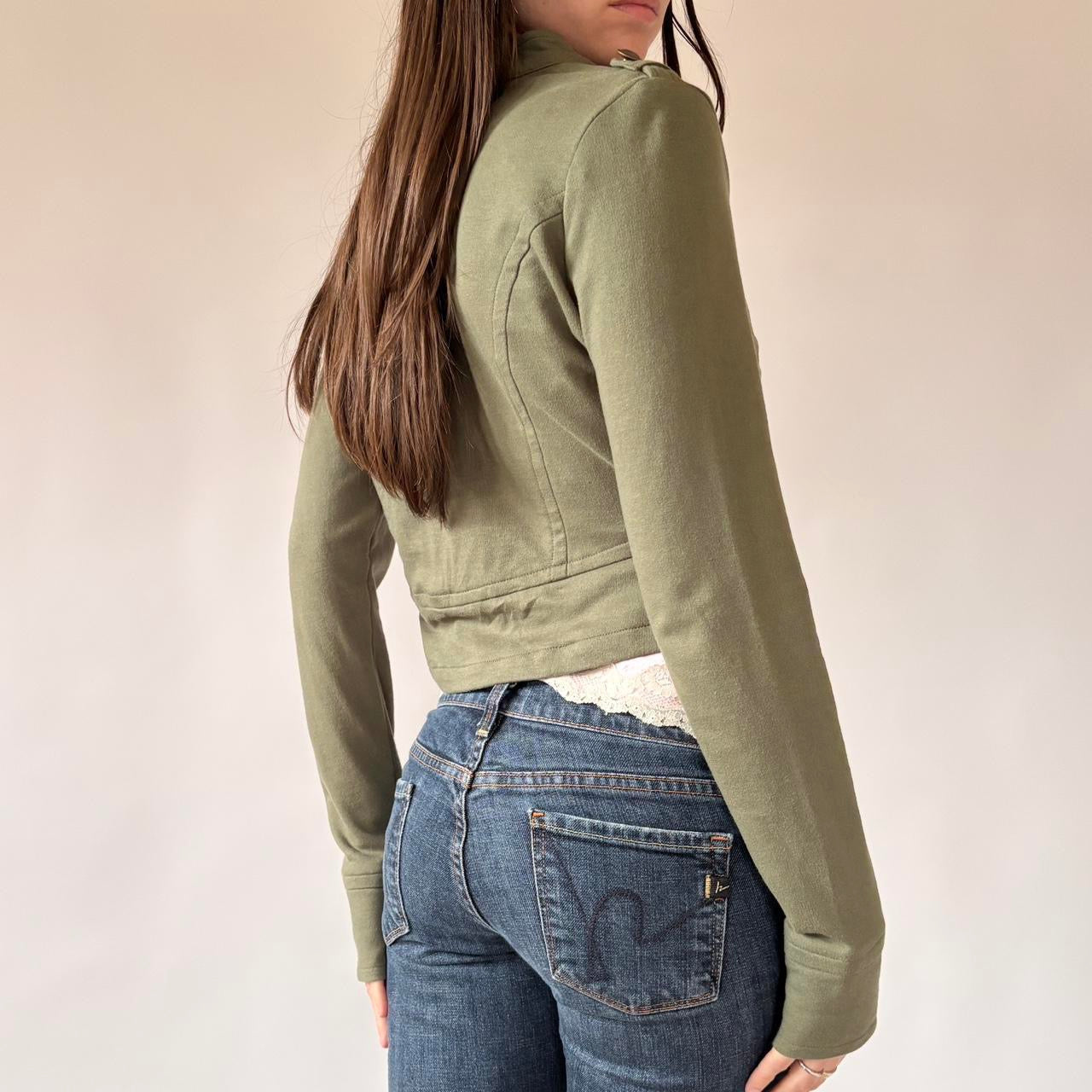 2000s Military Style Jacket (M)