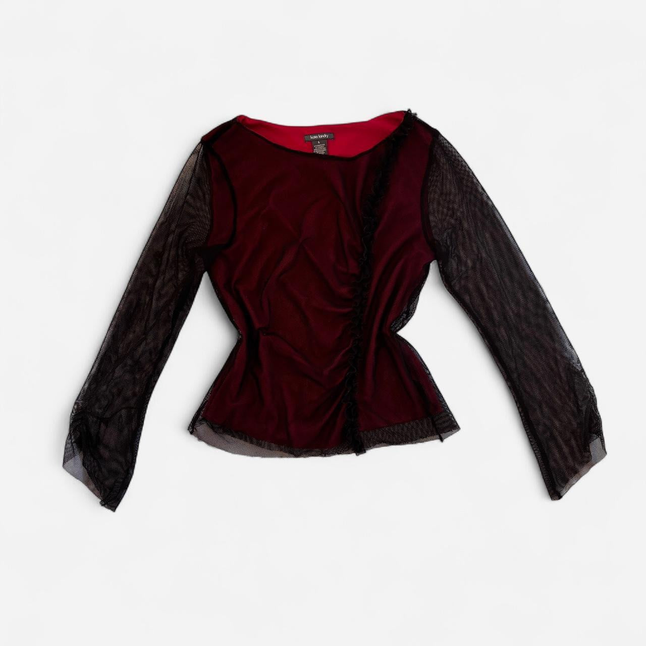 90s Layered Mesh Top (L)