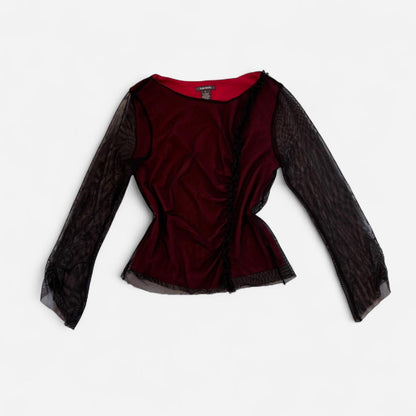 90s Layered Mesh Top (L)