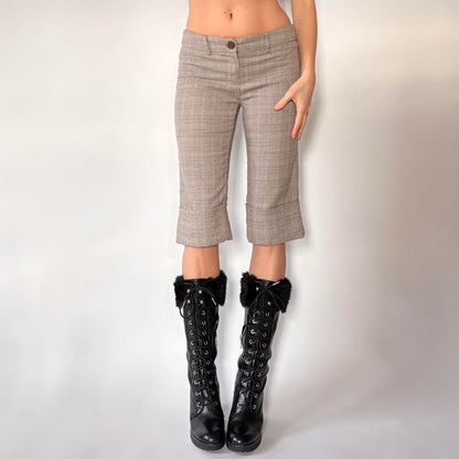 Y2K Low Rise Trouser Capri Pants (XXS/XS)