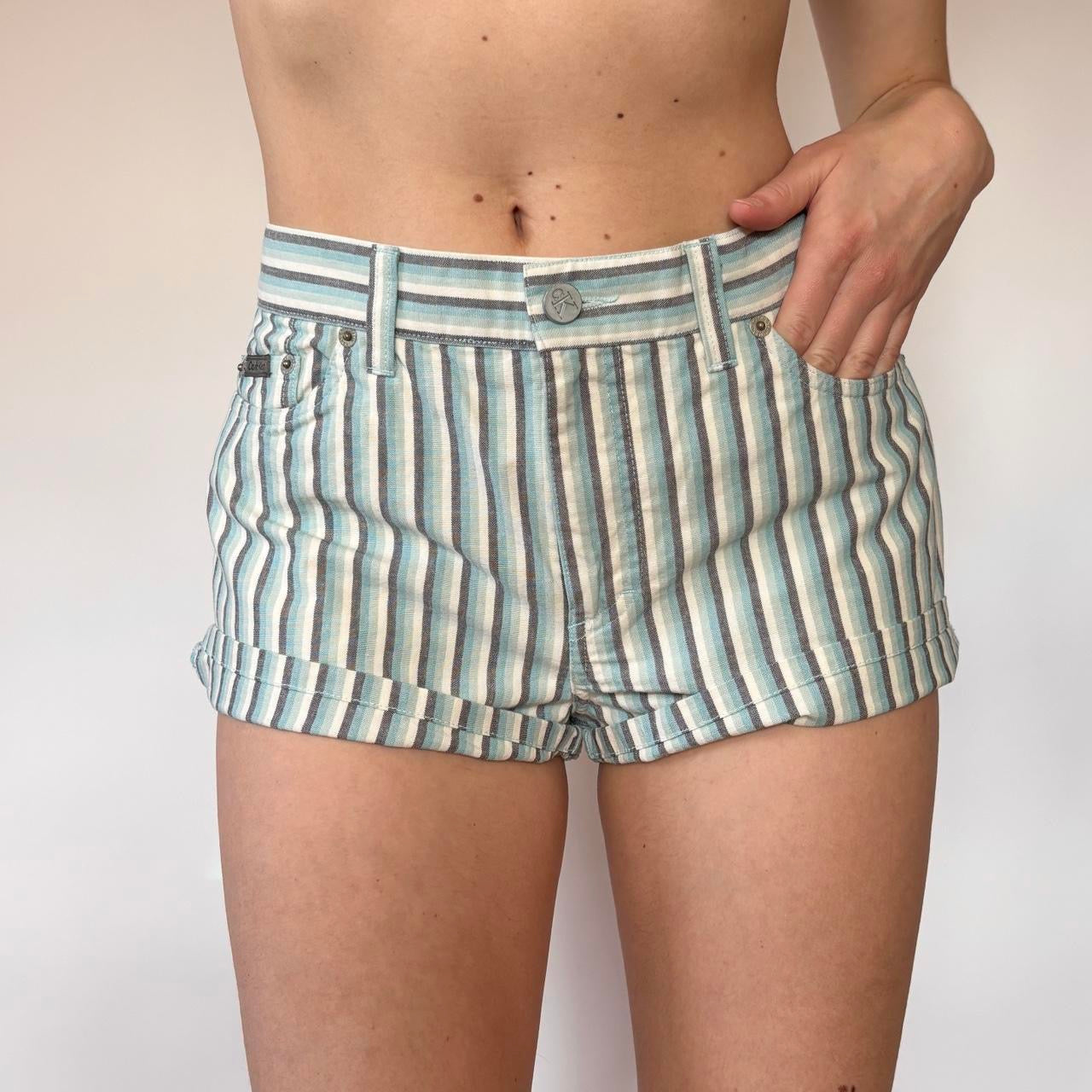 90s Calvin Klein Stripy Shorts (M)