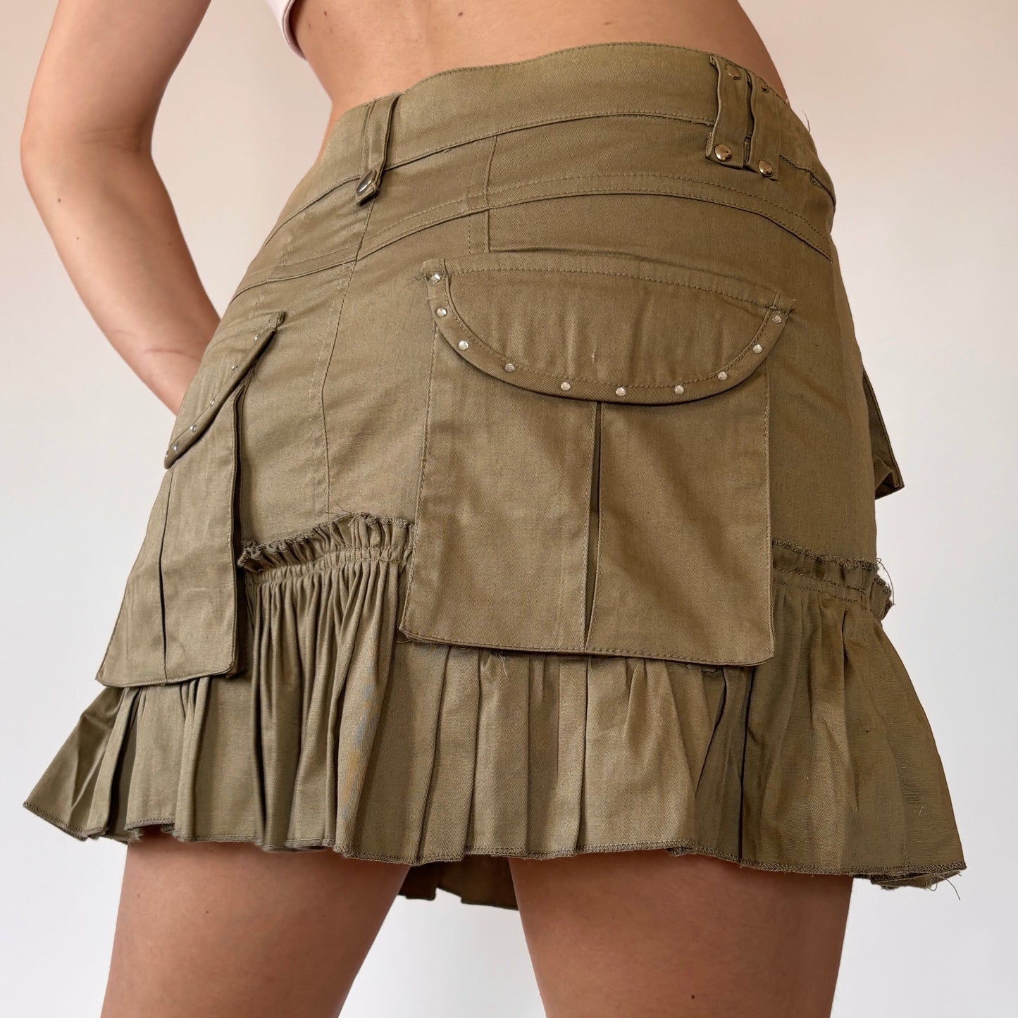 2000s Cargo Mini Skirt (M)