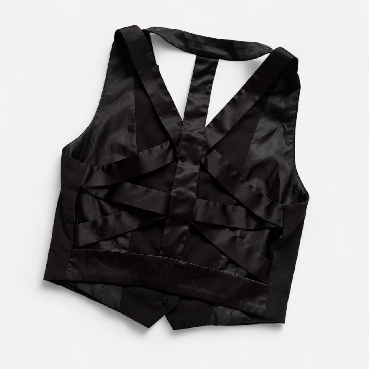 Indie Sleaze Open Back Suit Vest (S)