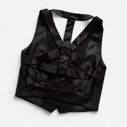 Indie Sleaze Open Back Suit Vest (S)