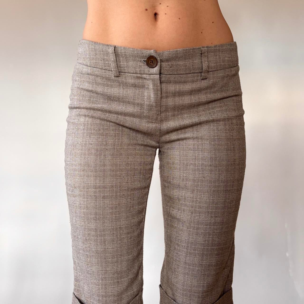 Y2K Low Rise Trouser Capri Pants (XXS/XS)