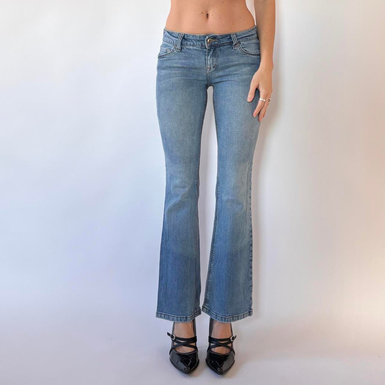 Y2K Low Rise Flare Jeans (XXS)