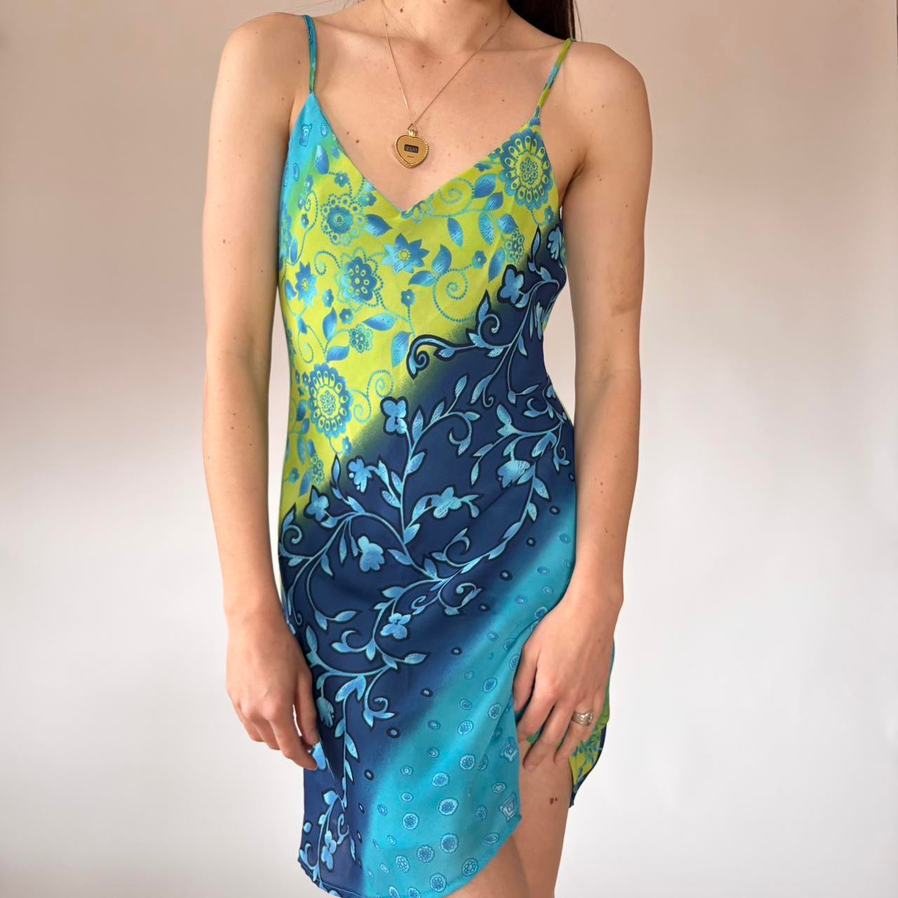 Y2K Floral Dress (S/M)