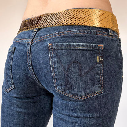 Vintage Gold Lion Head Medallion Belt (S/M)