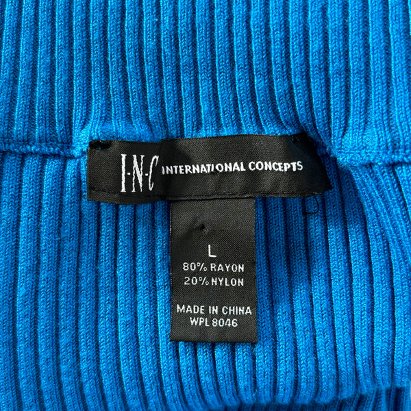 2000s Royal Blue Ribbed Knit (S/M)