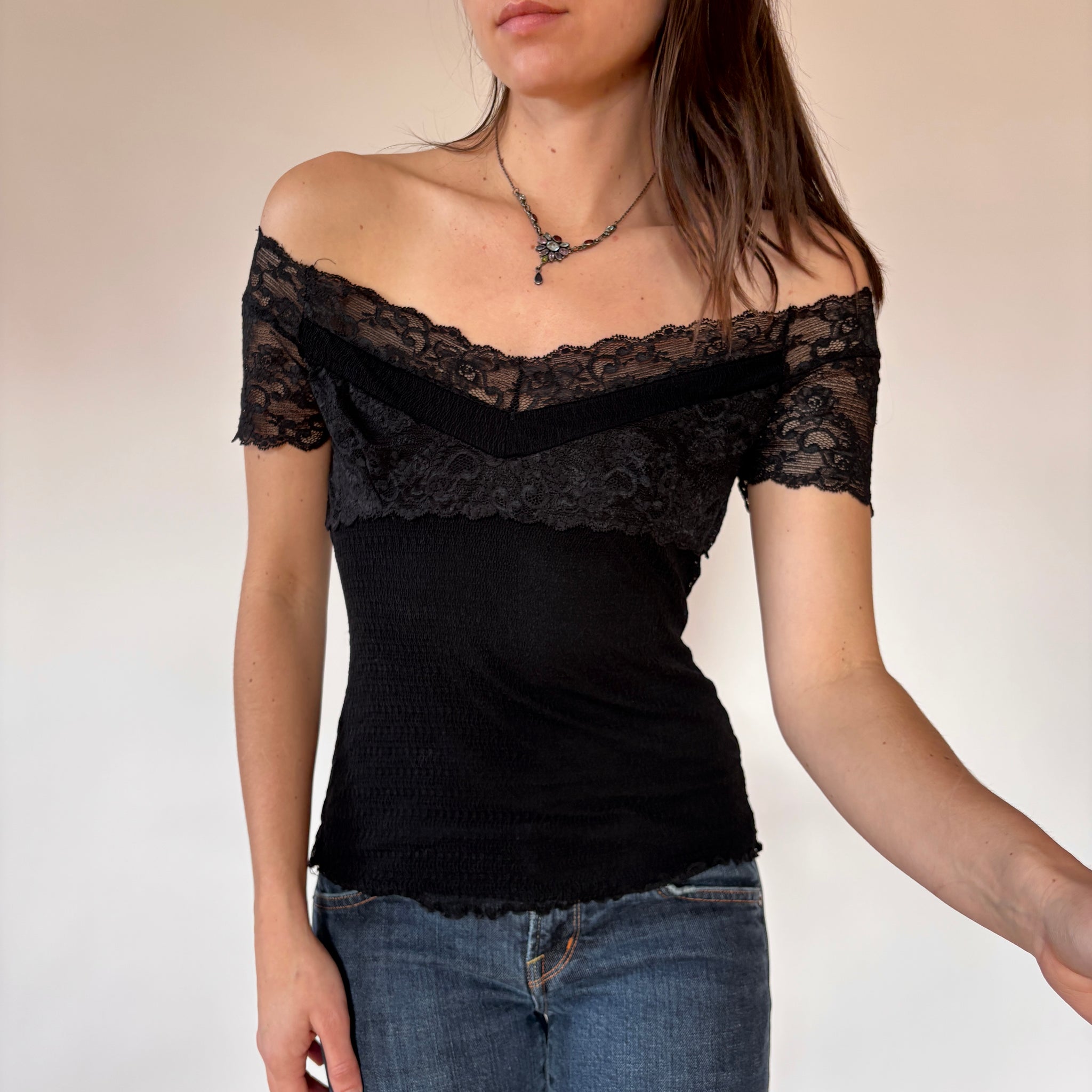 Ann Ferriday Y2K Mesh Top (S/M)