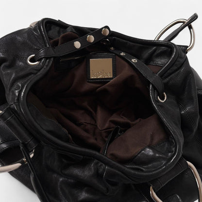 00s Black Leather Kooba Bag