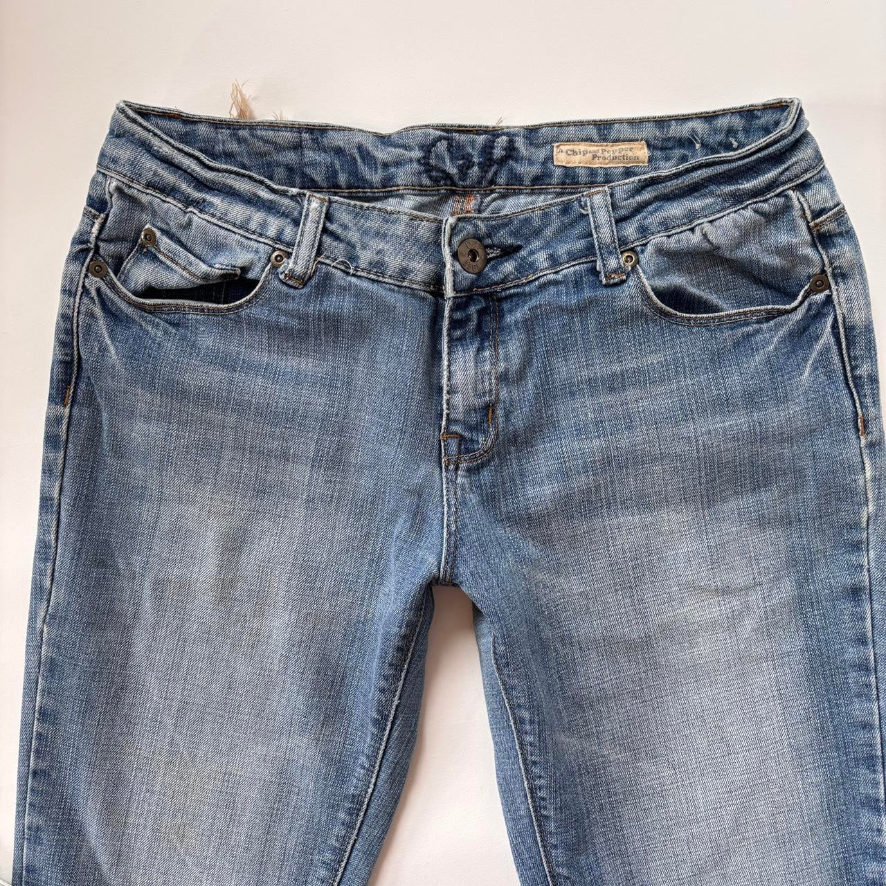 Y2K Low Rise Flare Jeans (S/M)